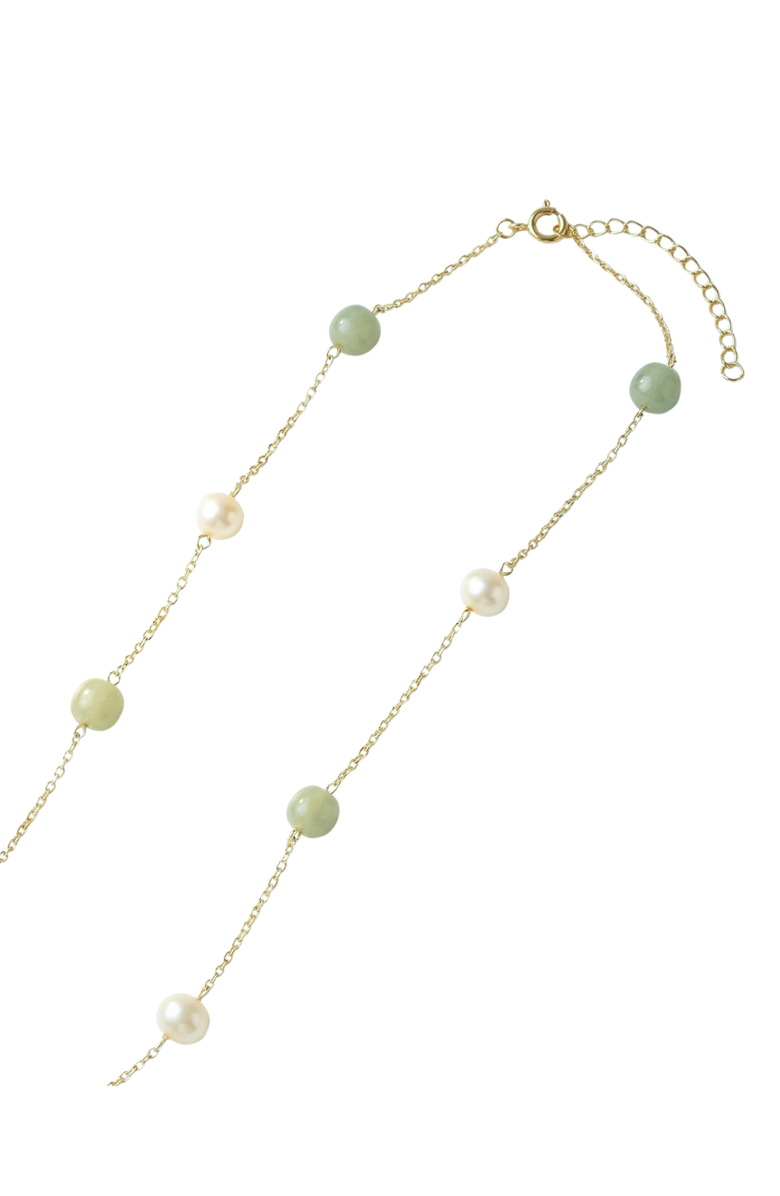 seree Olivia Jade pearl necklace, Alternate, color, Light Green