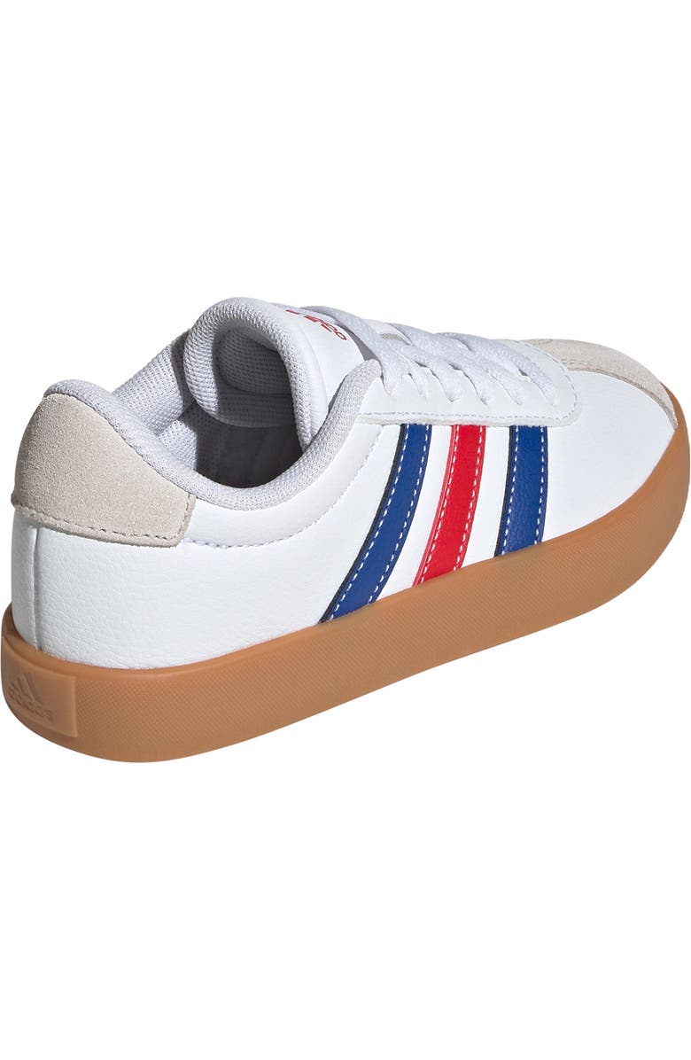 adidas Kids' VL Court 3.0 Sneaker, Alternate, color, White/ Royal Blue/ Scarlet