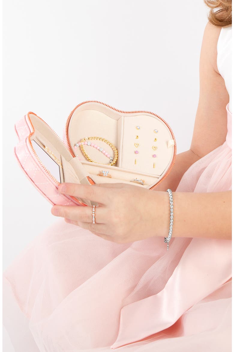Pink Heart Jewelry Box, Alternate, color, Light Pink