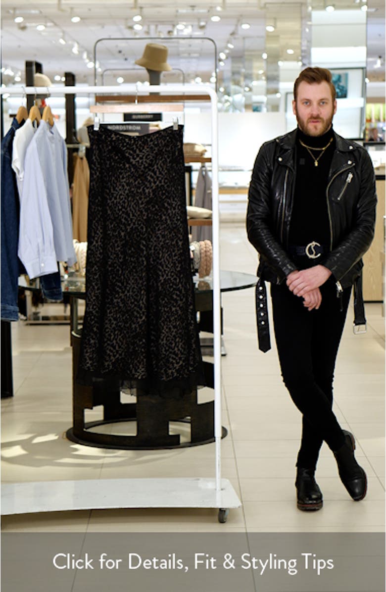 Rocio Leopard Print Maxi Skirt, sales video thumbnail