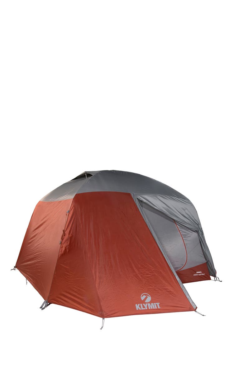 Klymit Cross Canyon 4 Tent, Alternate, color, Red/Grey
