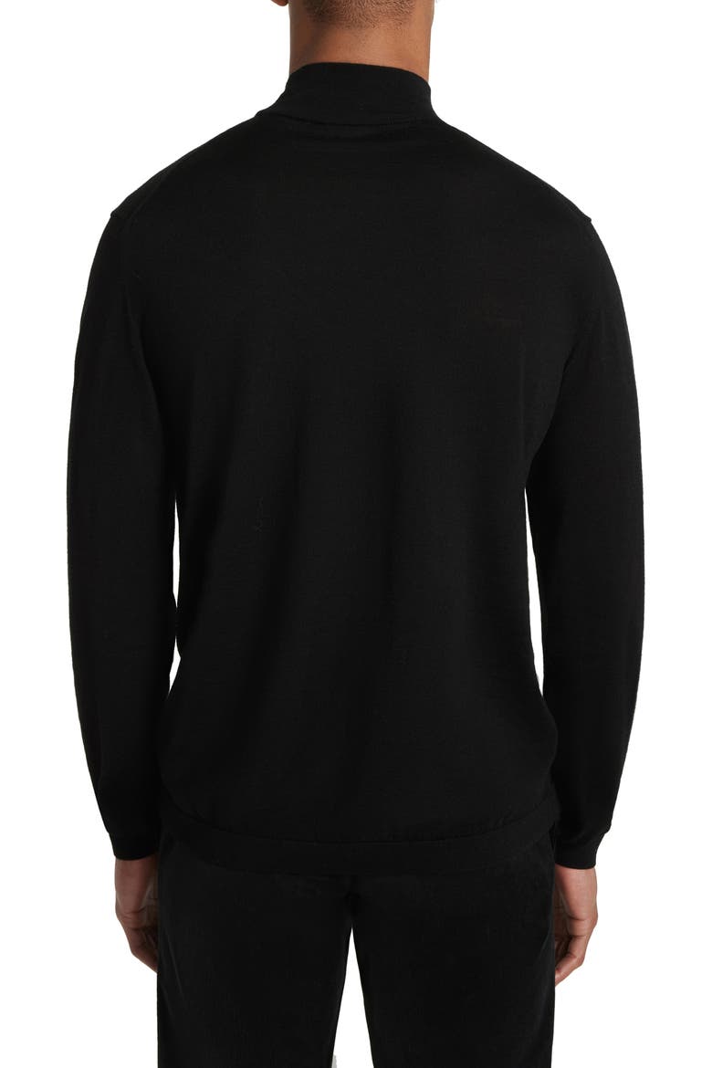 Beaudry Mock Neck Wool Blend Sweater, Alternate, color, BLACK