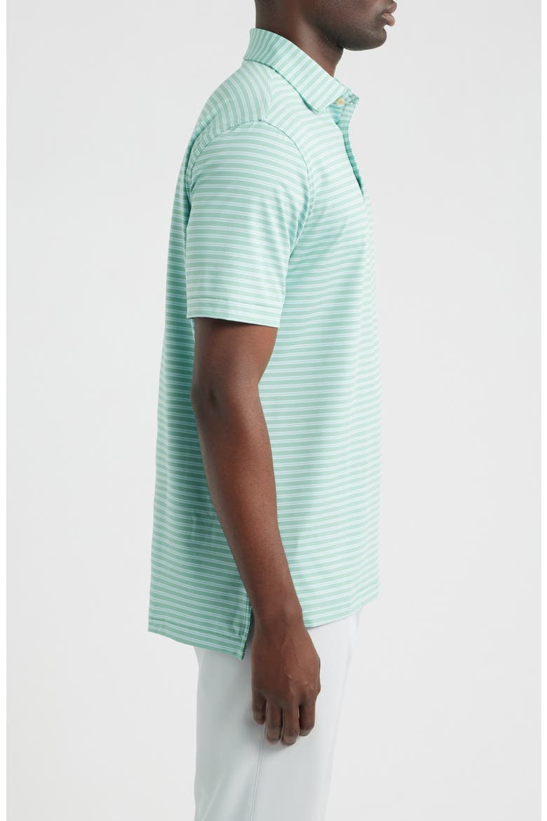 Rawline Stripe Summer Comfort Perfomance Jersey Polo, Alternate, color, FRESH MINT