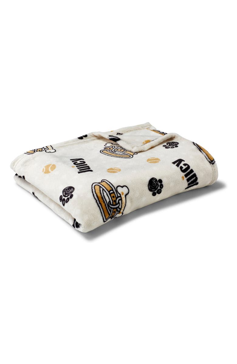 Juicy Couture Pet Throw Blanket, Main, color, Juicy Collar