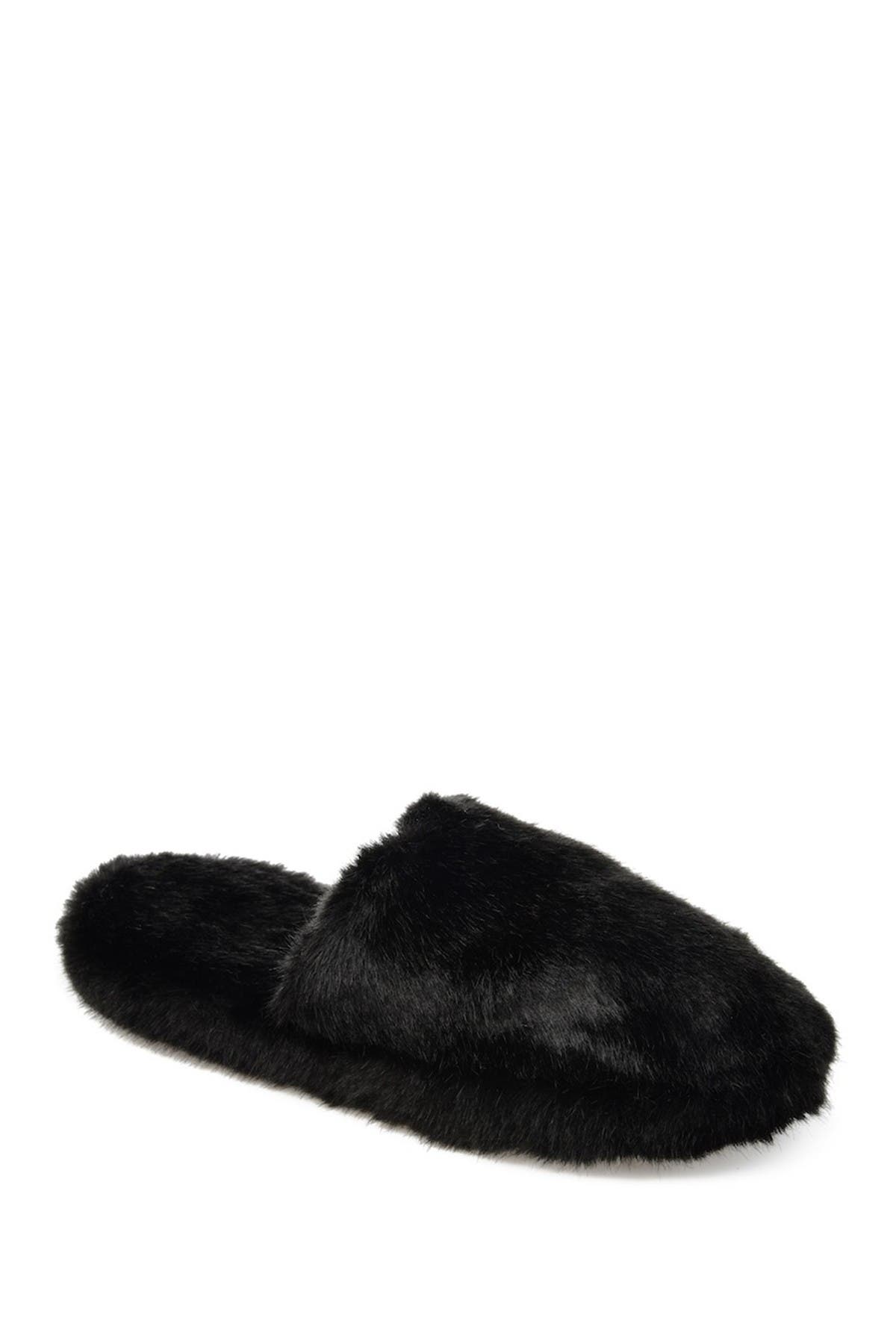 Journee Collection Cozy Faux Fur Slipper, Alternate, color, 