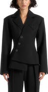 Manière De Voir Thalia Asymmetric Tailored Double Breasted Blazer