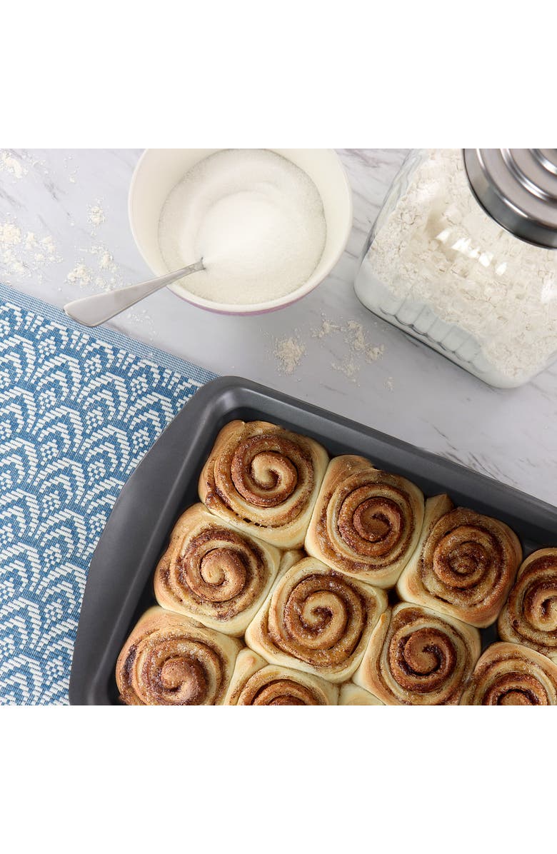 Gibson Baker's Friend 16.75 Inch Nonstick Steel Roasting Pan, Alternate, color, Grey