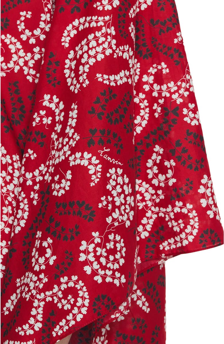 Lanvin PRINTED COTTON VOILE CAFTAN, Alternate, color, 