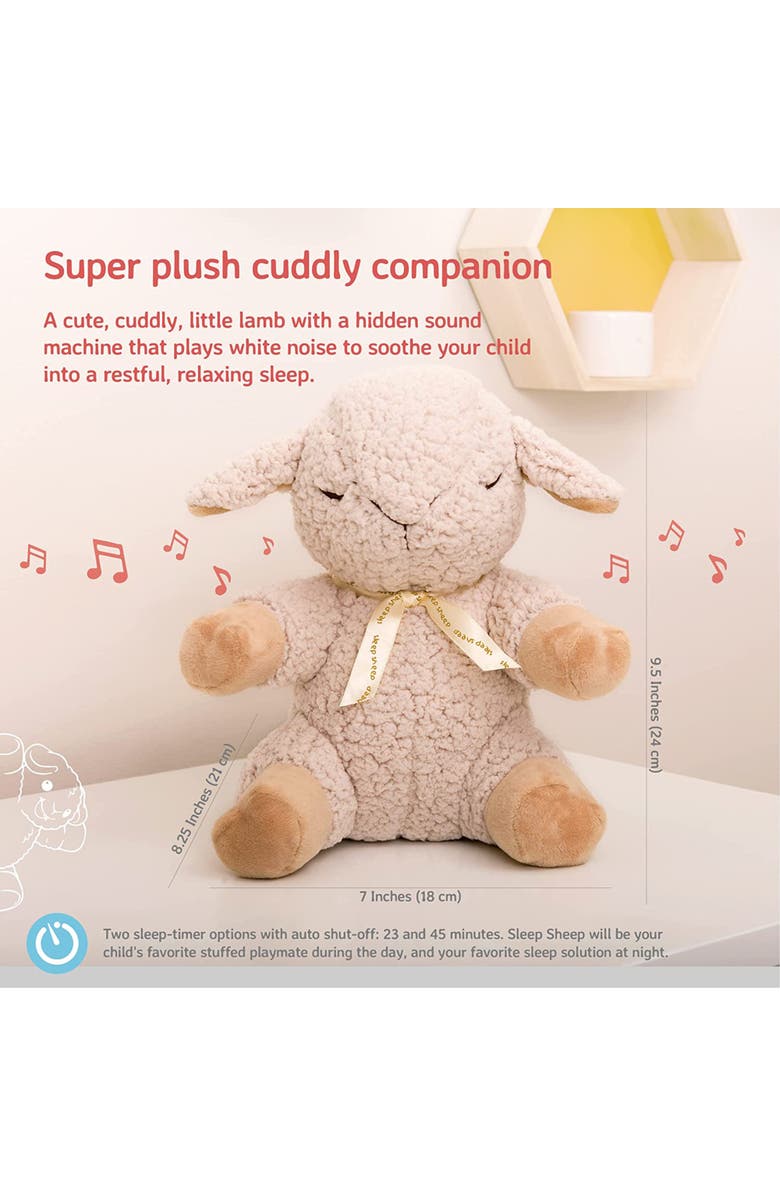 Cloud B Sleep Sheep - Plush Toy & Baby Sleep Sound Soother, Alternate, color, Beige
