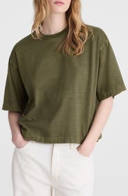 Madewell Allday Boxy Crop Cotton T-Shirt