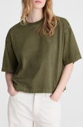 Madewell Allday Boxy Crop Cotton T-Shirt