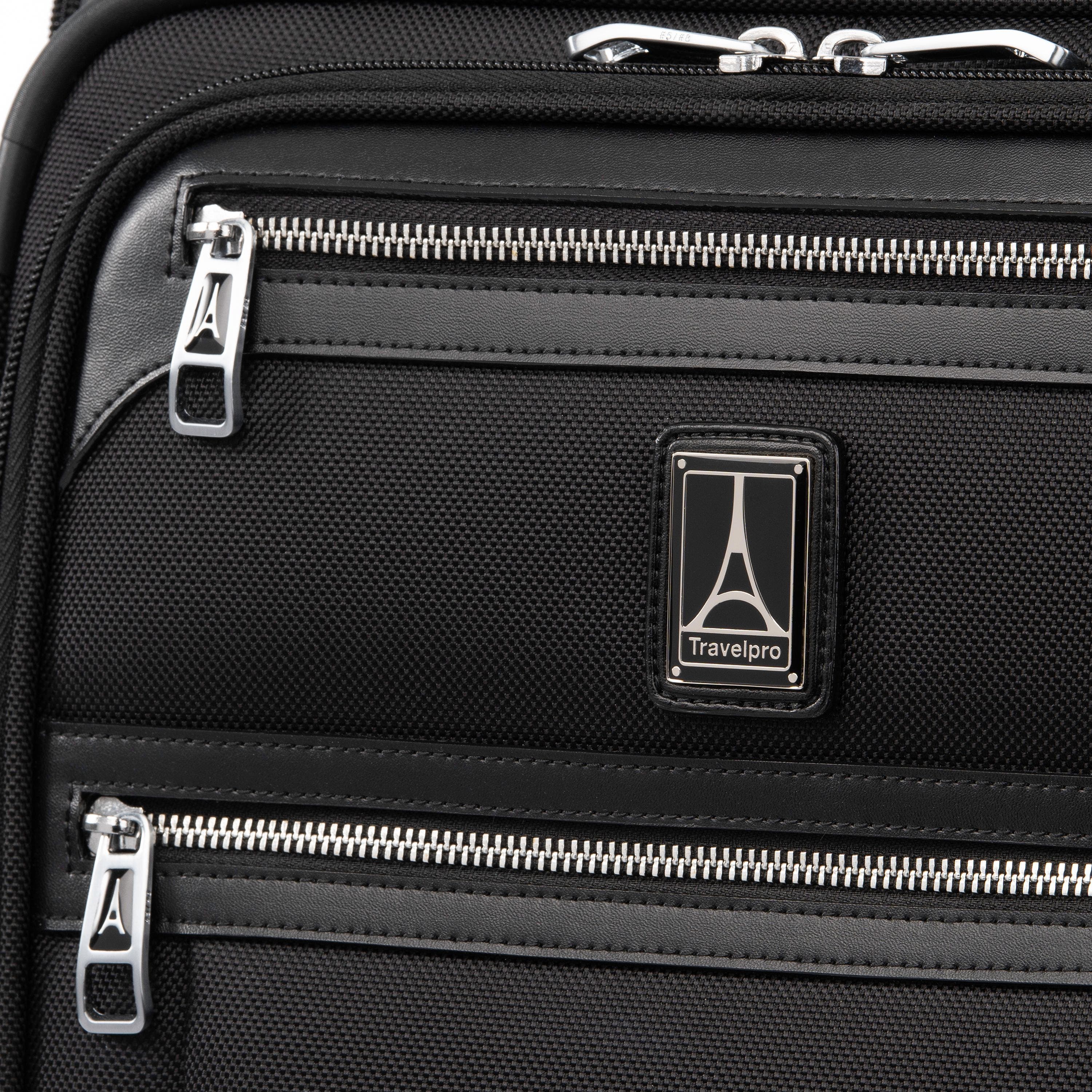 TRAVELPRO Platinum Elite Softside Expandable Carry-On 22-Inch  2 Wheel Upright Luggage, Alternate, color, Shadow Black