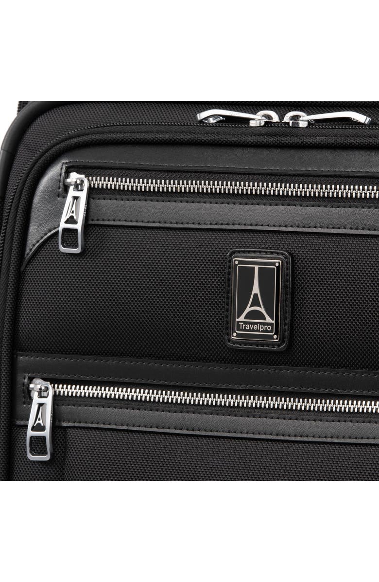TRAVELPRO Platinum Elite Softside Expandable Carry-On 22-Inch 2 Wheel Upright Luggage, Alternate, color, Shadow Black