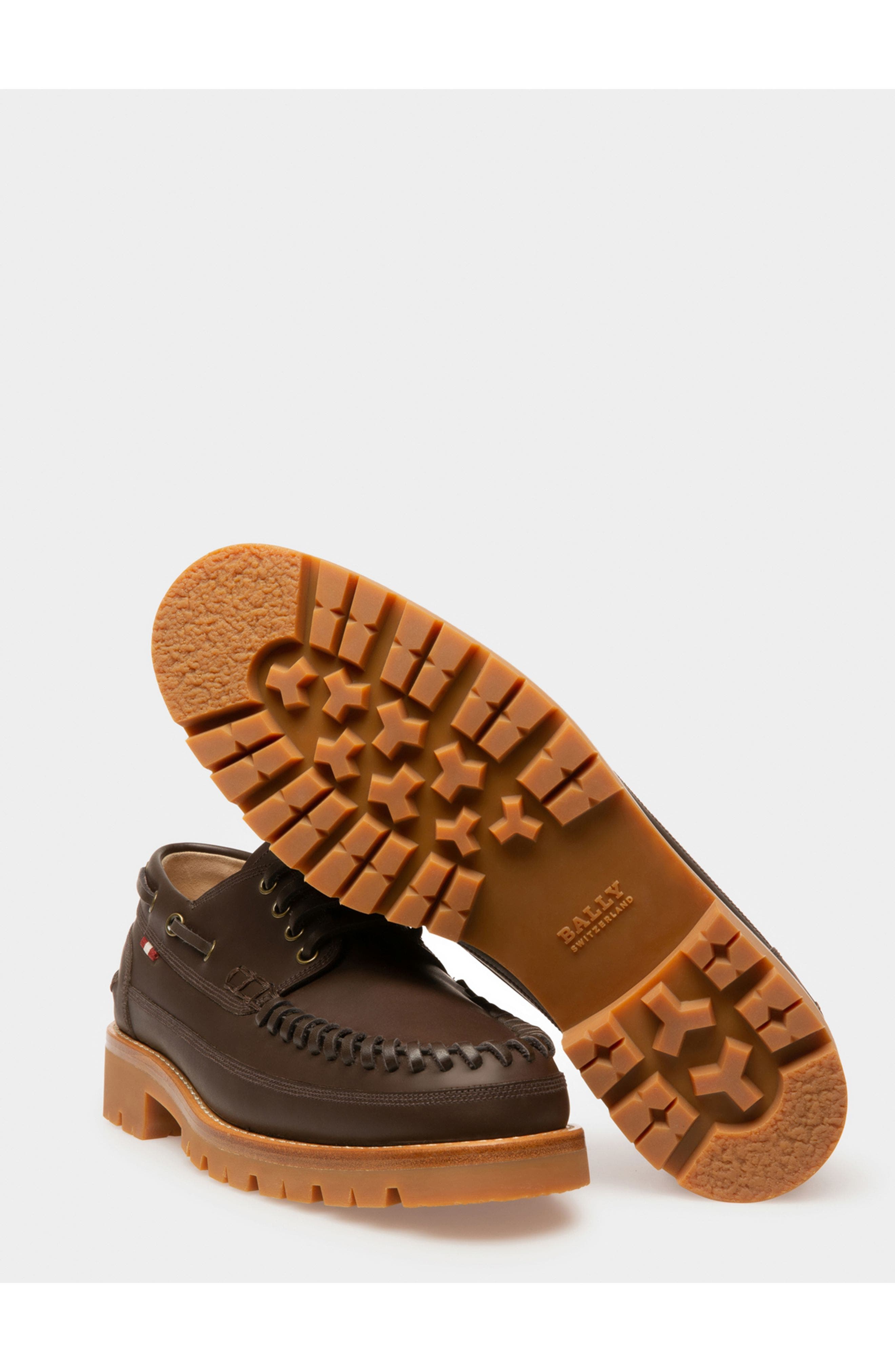 Bally Tristan Leather Moccasin, Alternate, color, Brown