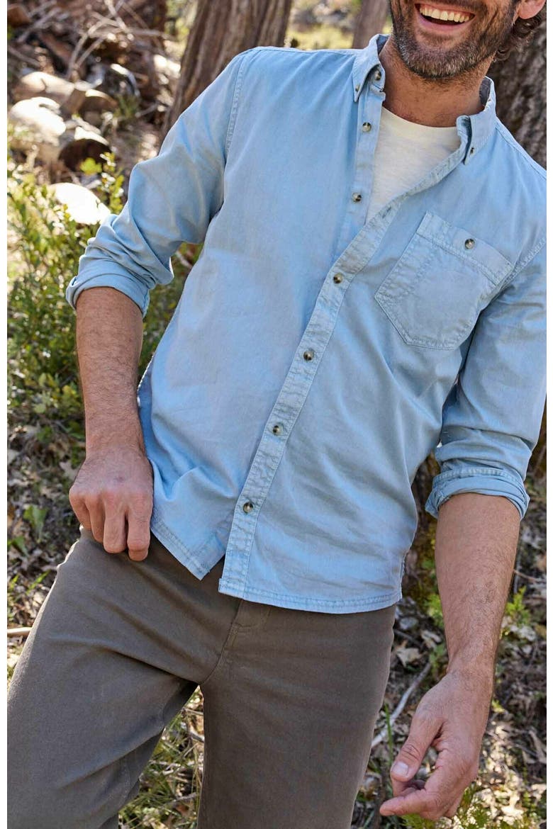Men's Arroyo Twill Long Sleeve Shirt, Alternate, color, Skyway
