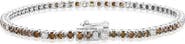 SOUZANA by Suzy Levian 14K Gold Brown Diamond & White Diamond Bracelet
