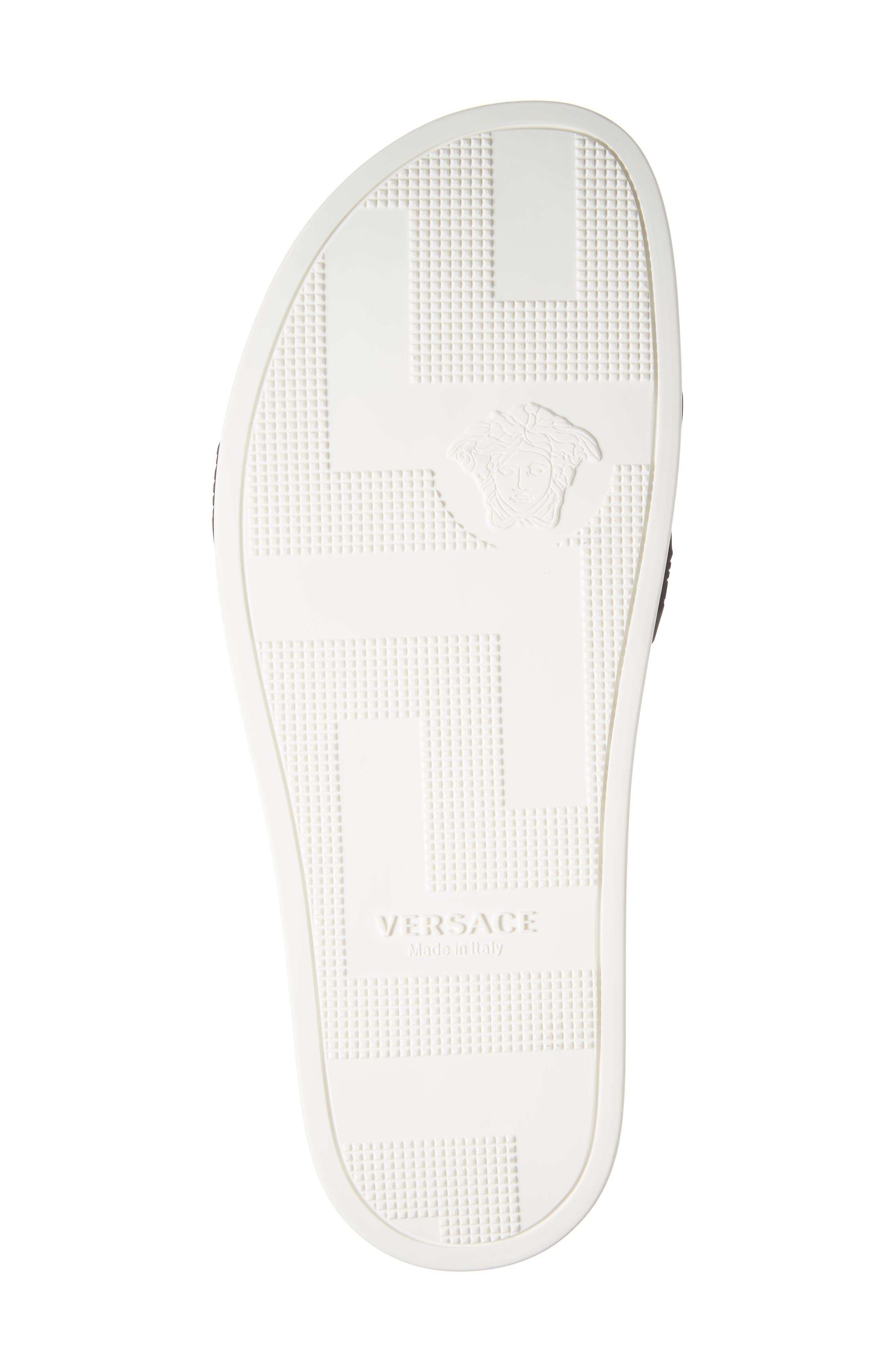 Versace Chain Slide Sandal, Alternate, color, 