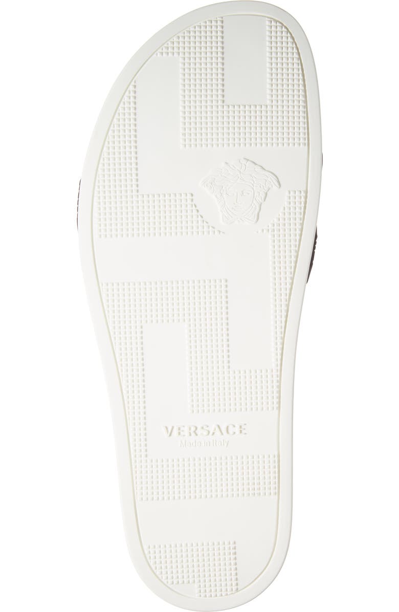 Versace Chain Slide Sandal, Alternate, color,