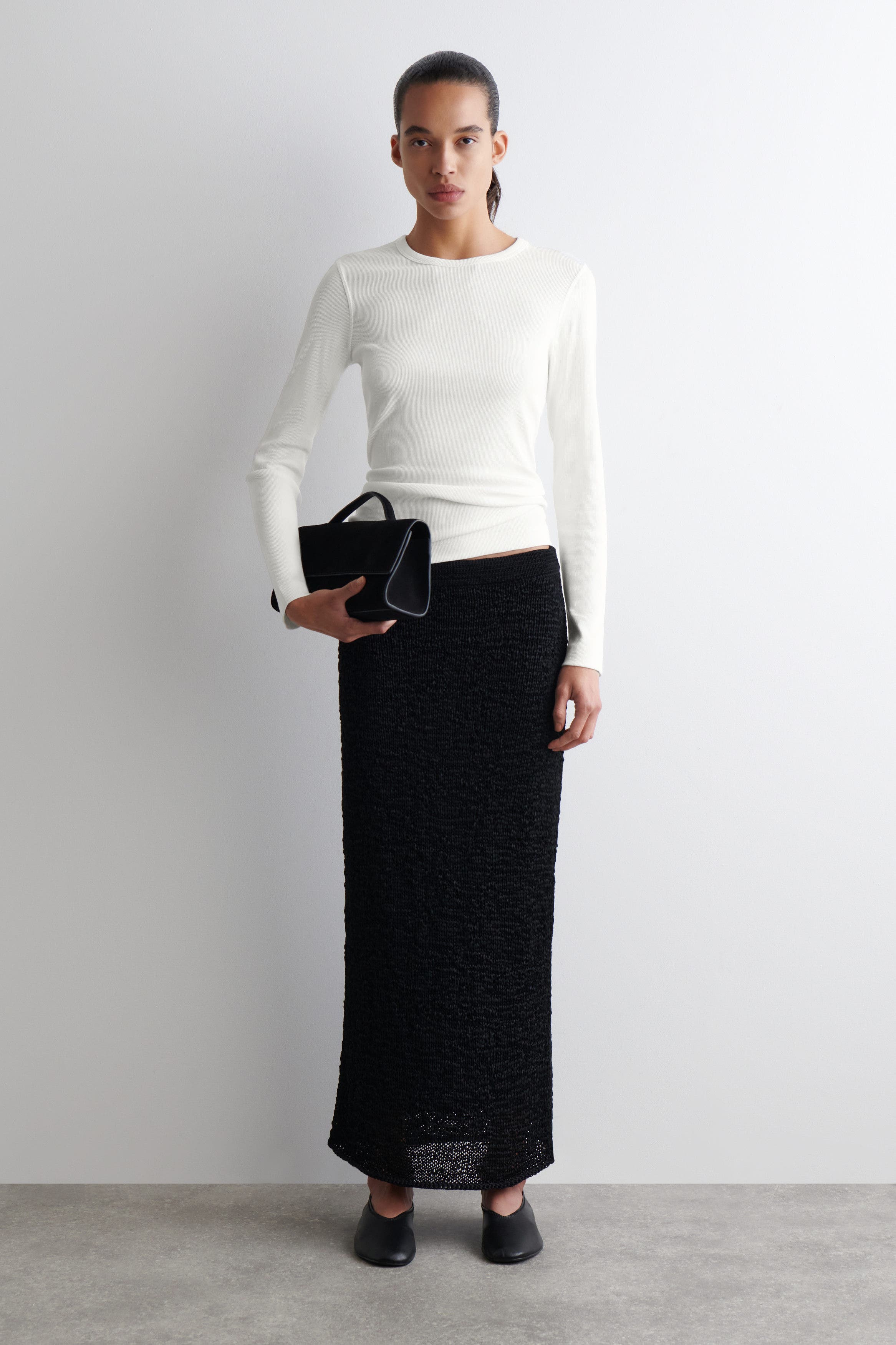 Ribbed Jersey Long-Sleeved Top - image 4
