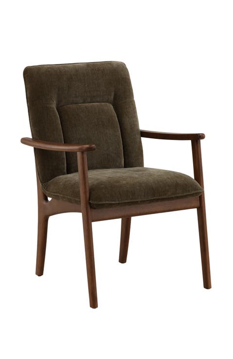 Vera Velvet Upholstered Dining Chair with Wood Frame