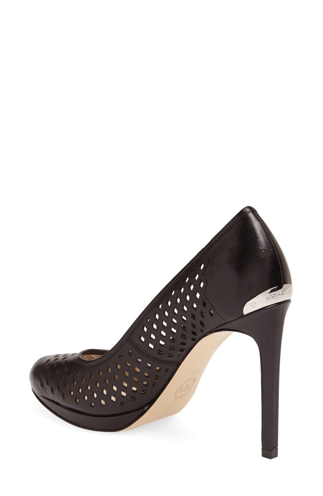 MICHAEL Michael Kors 'Florentine' Perforated Platform Pump, Alternate, color, 