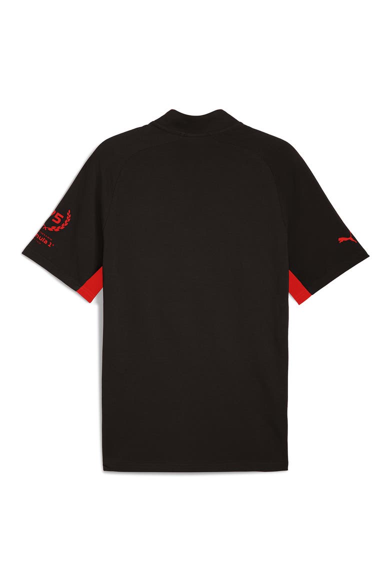Regular Fit Formula 1® 75 Years Graphic Polo, Alternate, color, PUMA BLACK