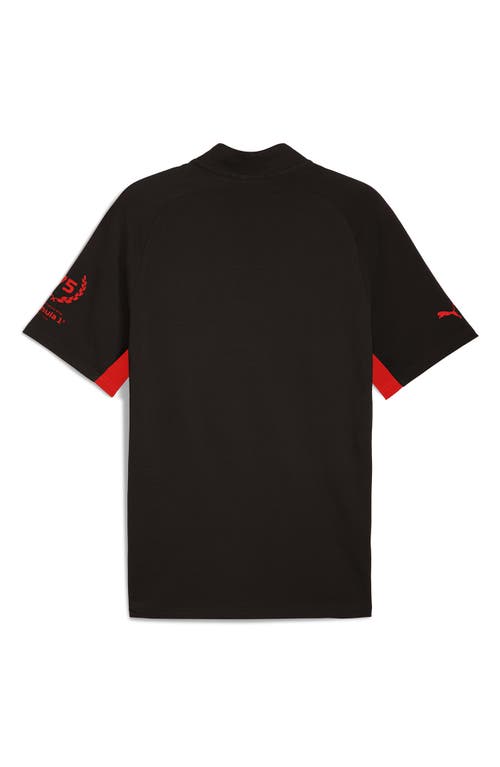Puma Regular Fit Formula 1® 75 Years Graphic Polo In Black