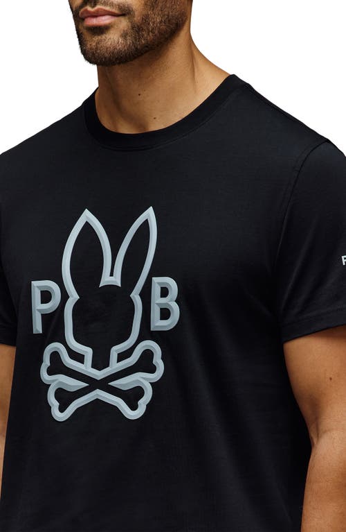 Psycho Bunny Chris Graphic T-shirt In Black