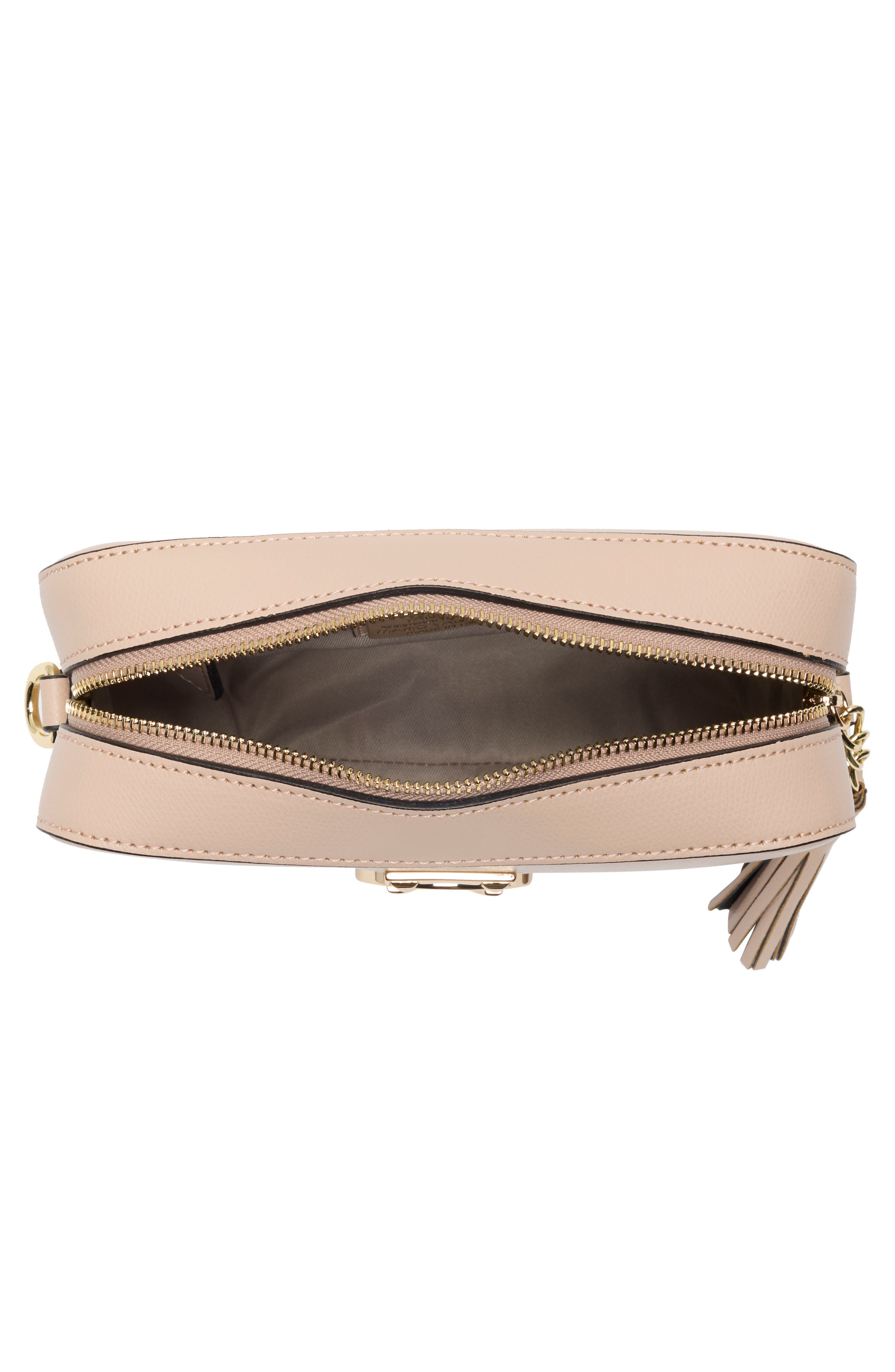 VALENTINO BY MARIO VALENTINO Babette Bonbonniere Rose Leather Camera Bag, Alternate, color, Rose