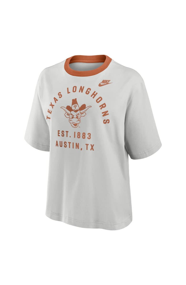 Nike Women's Nike Gray Texas Longhorns Legacy Arch Script Boxy T-Shirt, Alternate, color, Gray