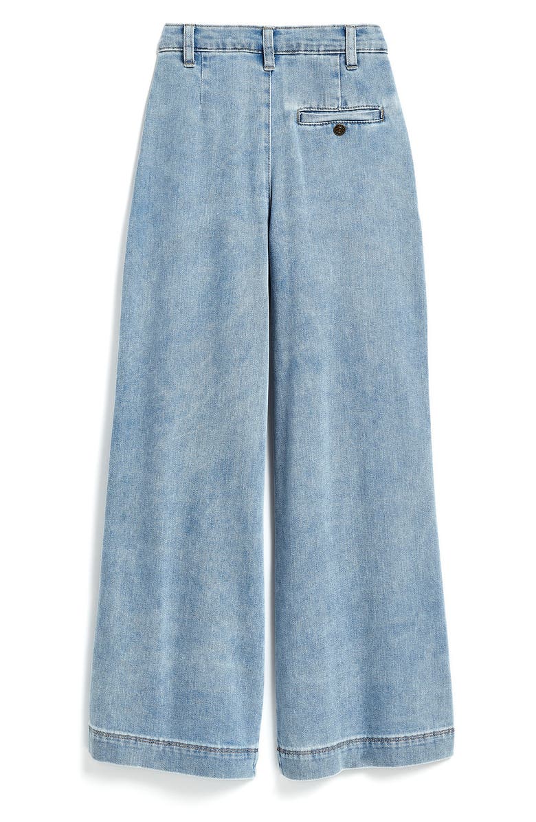 Tractr Kids' Double Pleat Wide Leg Jeans, Alternate, color, 