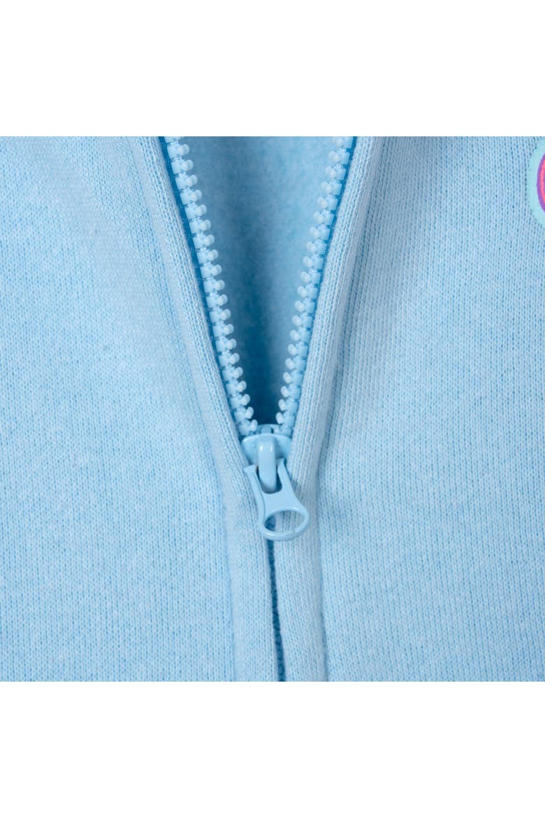 Hooded Ears Fleece Zip-Up Hoodie, Alternate, color, Cinnamoroll Blue