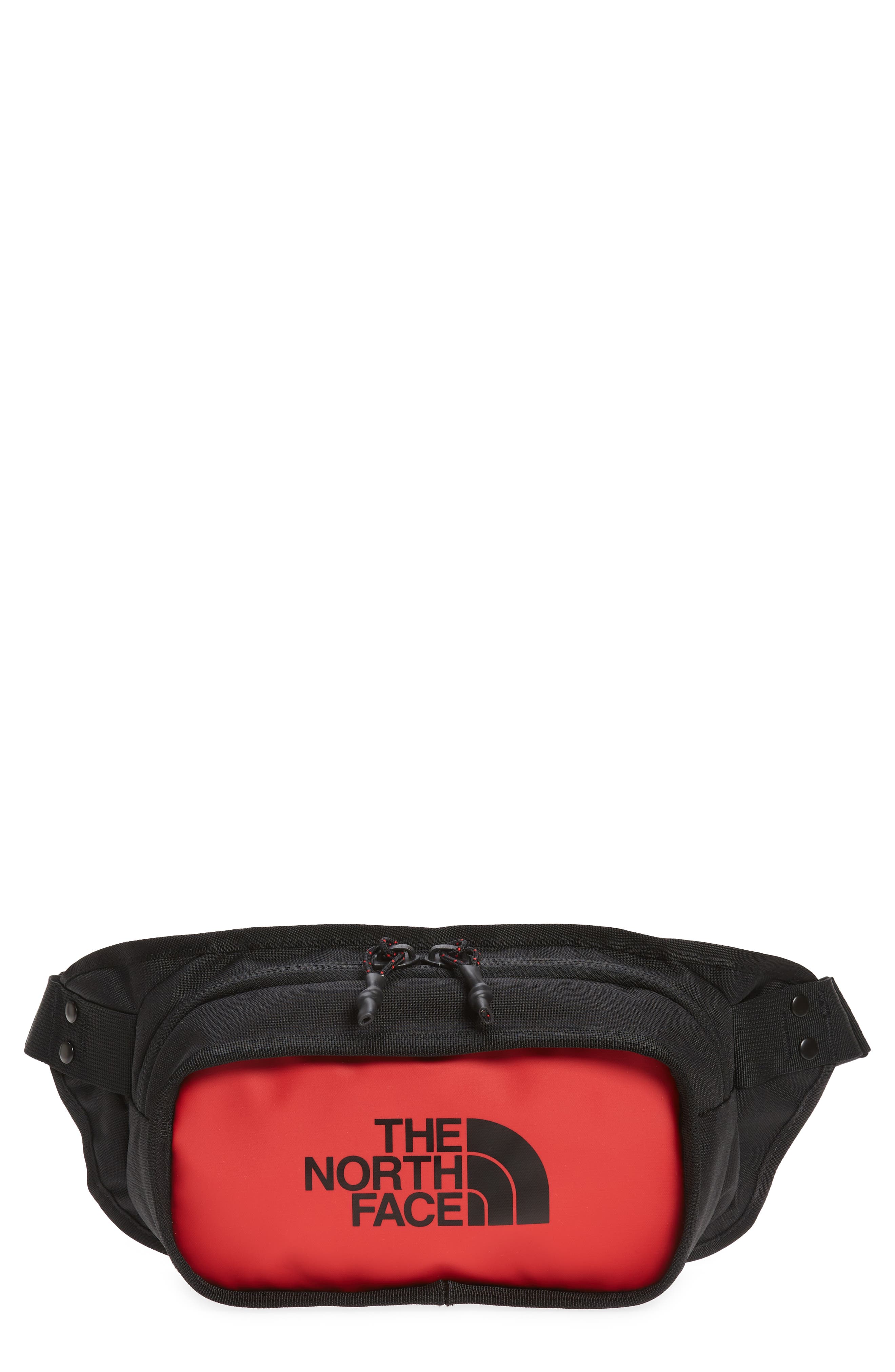 The North Face Explore Belt Bag, Main, color, Red/ Black