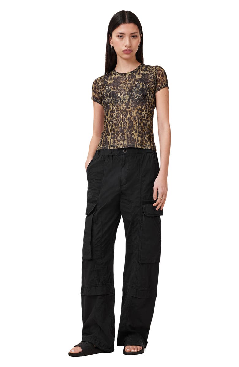 AllSaints Barbara Cargo Pants, Alternate, color, Black