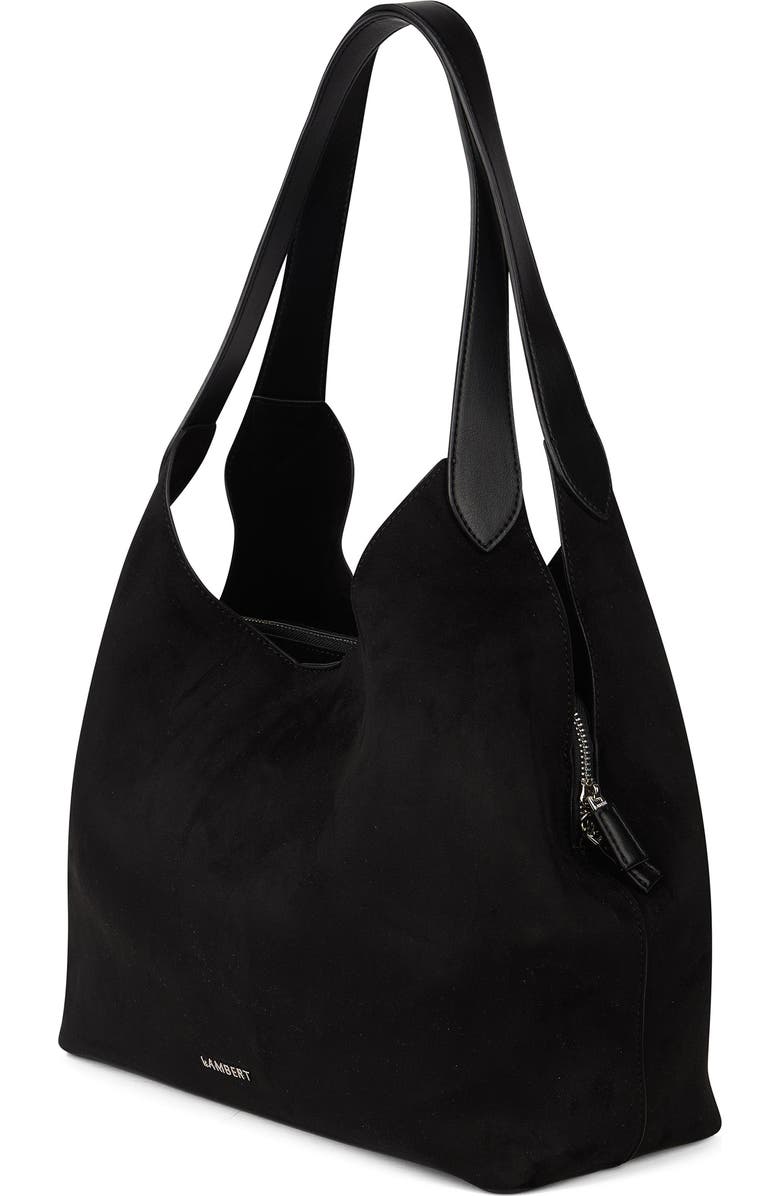 Lambert Katy - Vegan Suede Tote Bag, Alternate, color, Black