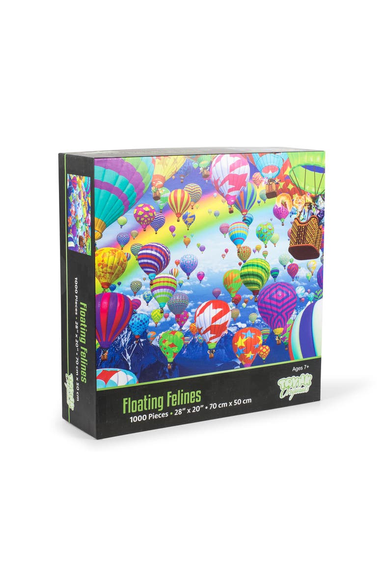 Toynk Floating Felines Hot Air Balloon Puzzle | 1000 Piece Jigsaw Puzzle, Main, color, Multi-Color