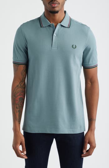 トップス FRED PERRY/Twin Tipped Ribbed Polo Shirt Fred Perry Twin Tipped Polo Shirt Men | Plutosport