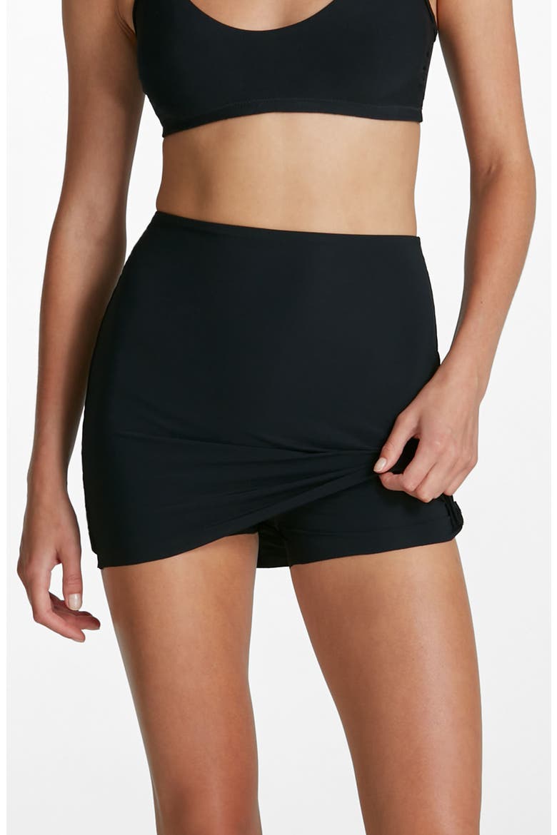 Classic Mini Half Slip Skort, Alternate, color, BLACK