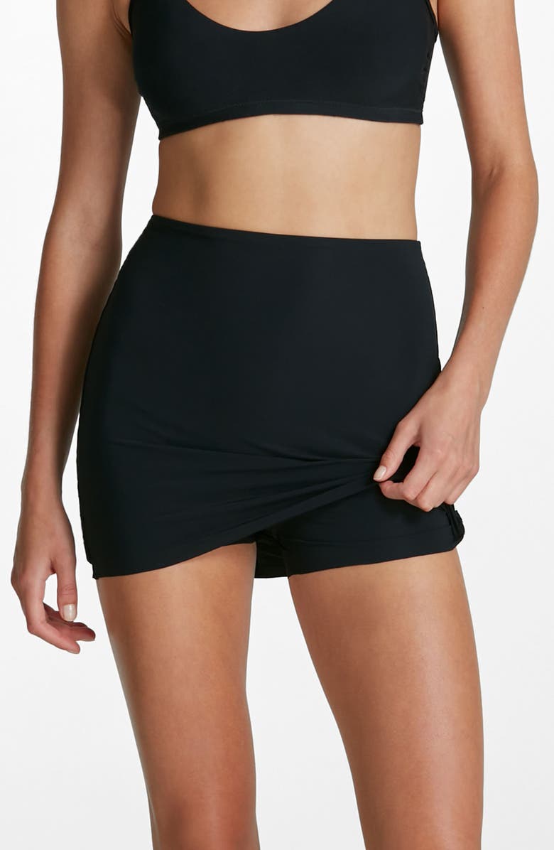 Commando Classic Mini Half Slip Skort, Alternate, color, Black