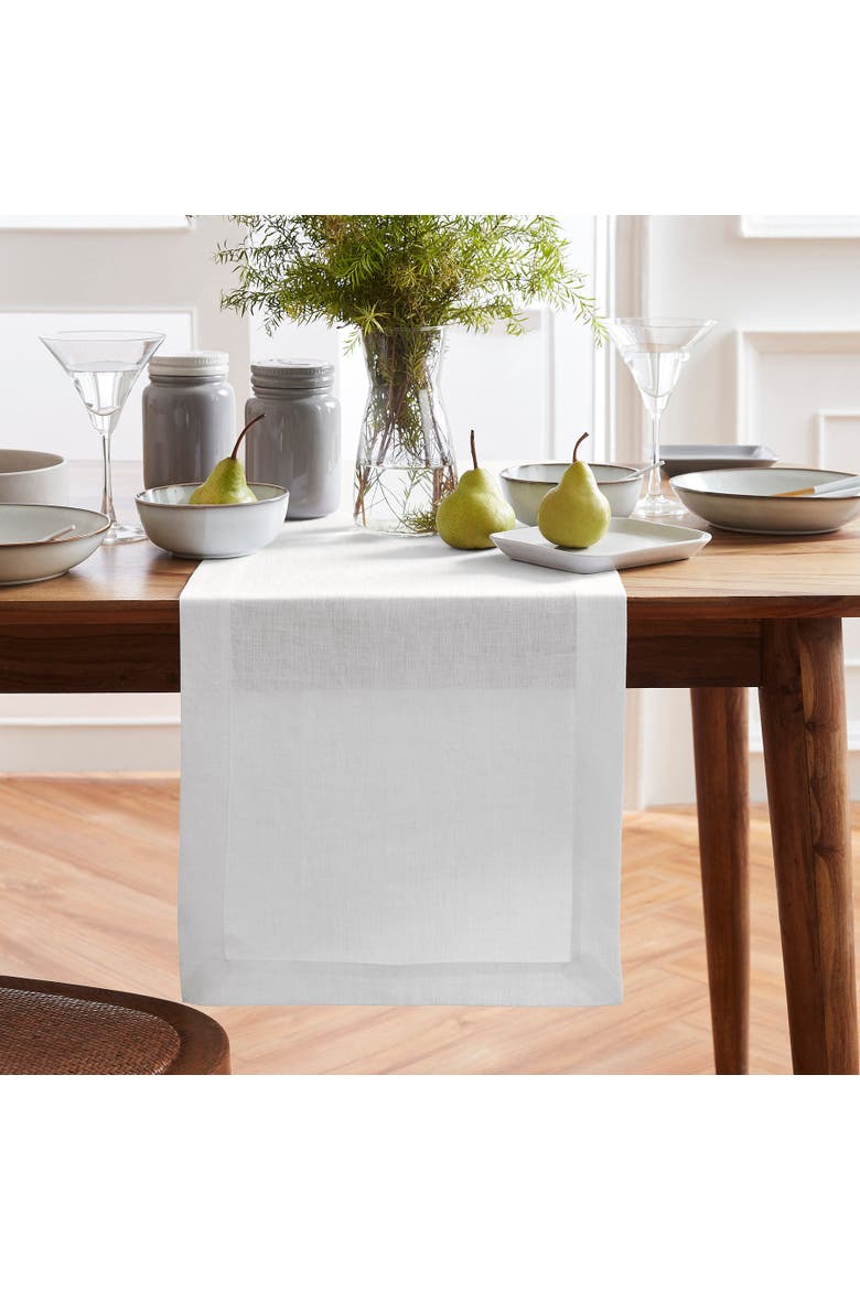 Linen Table Runner - Sonoma, Main, color, White