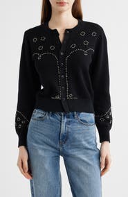 THE GREAT. The Studded Cardigan