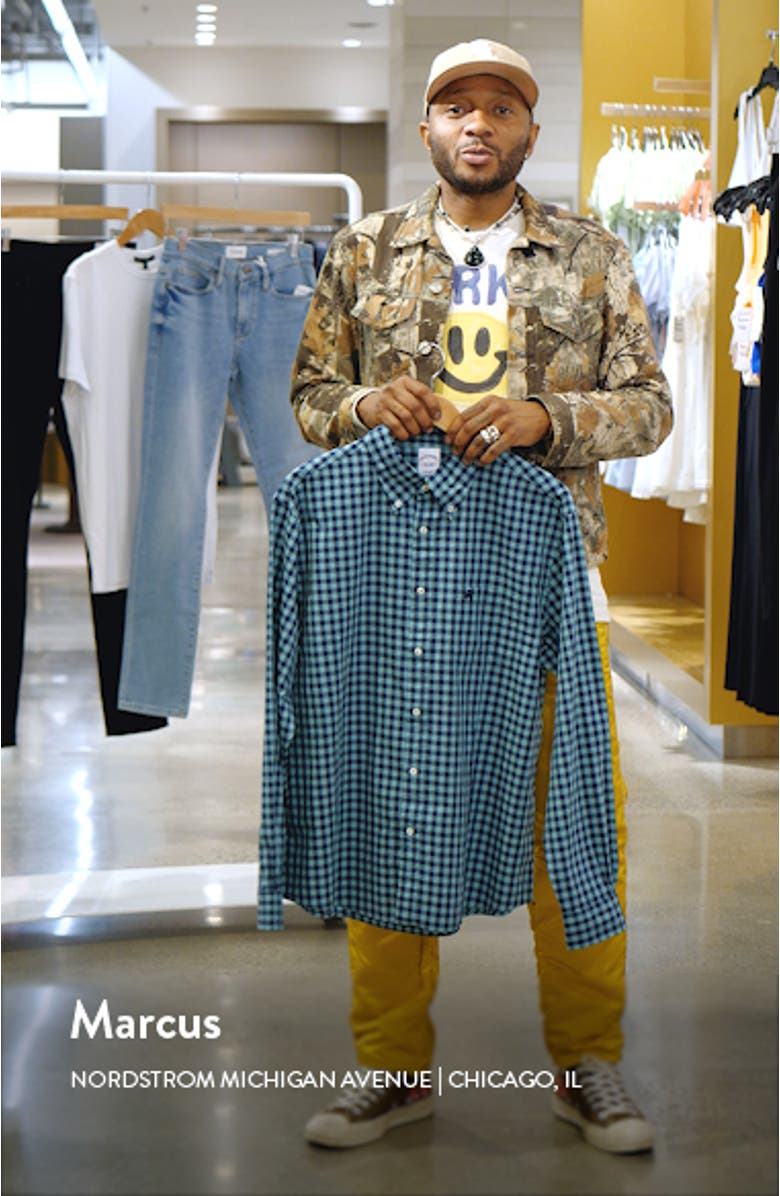 Gingham Check Button-Down Shirt, sales video thumbnail