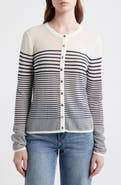 rag & bone Daisy Stripe Cotton Blend Cardigan