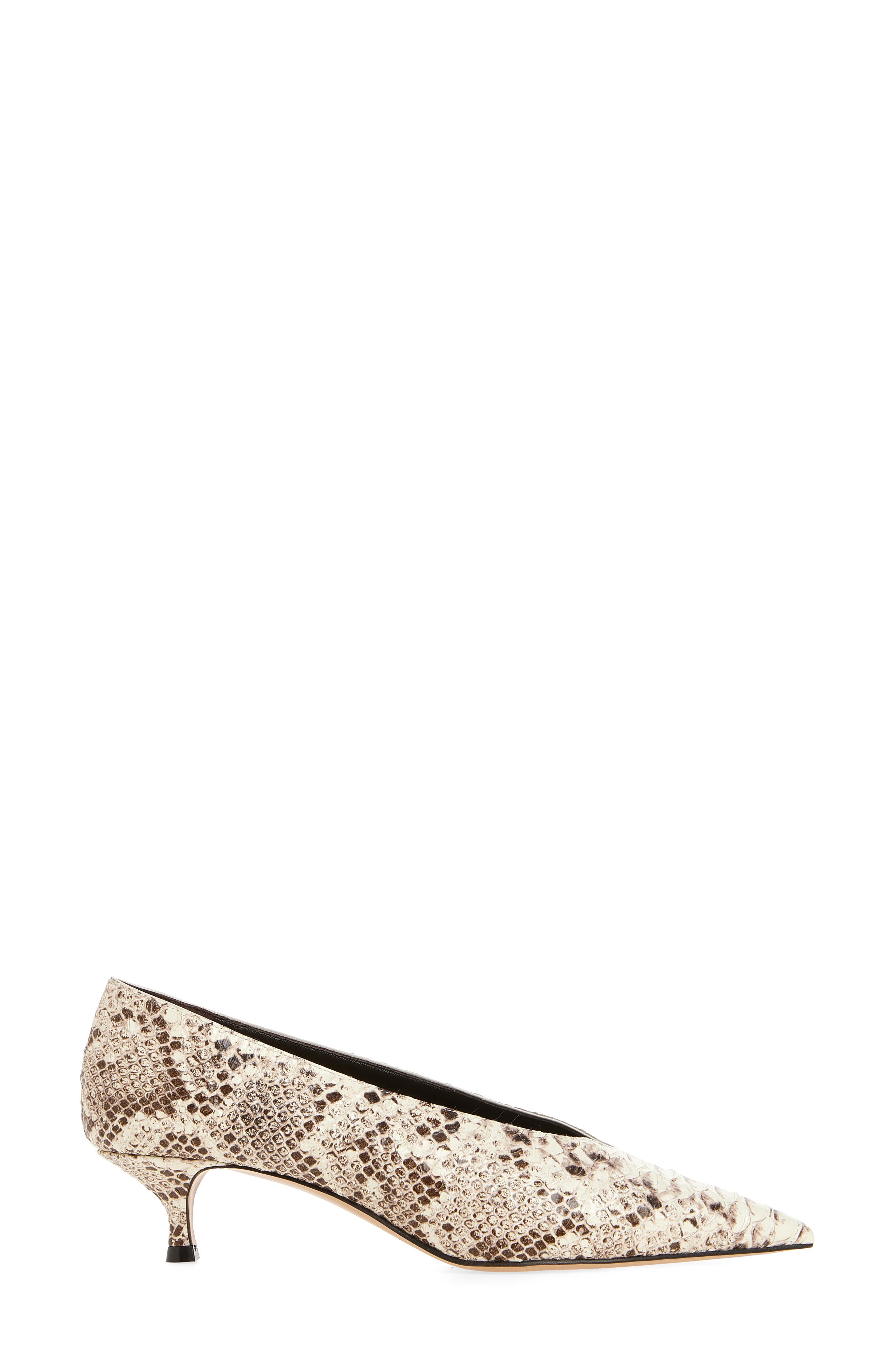 Le Monde Béryl Babouche Kitten Heel Pointed Toe Pump, Alternate, color, Roccia