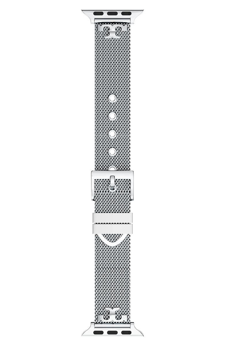 Tory Burch The Kira 18mm Apple Watch<sup>®</sup> Mesh Watchband, Main, color,