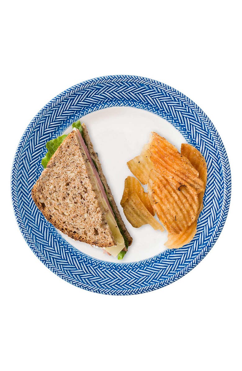 Juliska Le Panier Salad Plate, Alternate, color, Whitewash/ Delft Blue