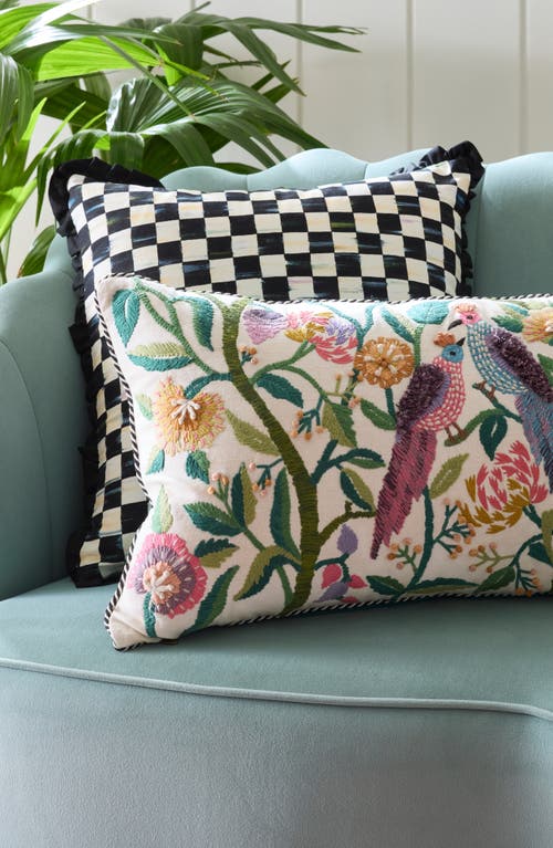 Mackenzie-childs Mackenzie Childs Courtly Check Ruffle Accent Pillow
