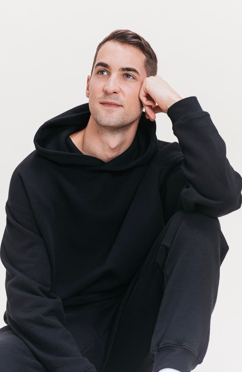 Ocio Men's Organic Cotton Teddy Everywhere Jogger, Alternate, color, Black