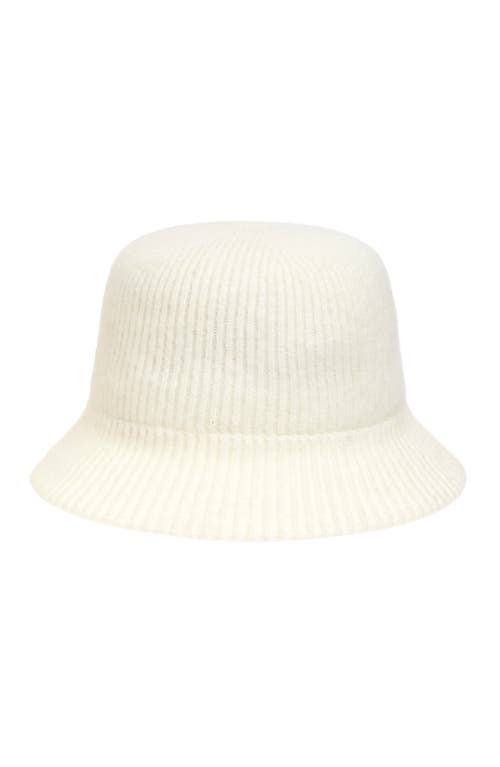 Nordstrom Rib Knit Cloche In White