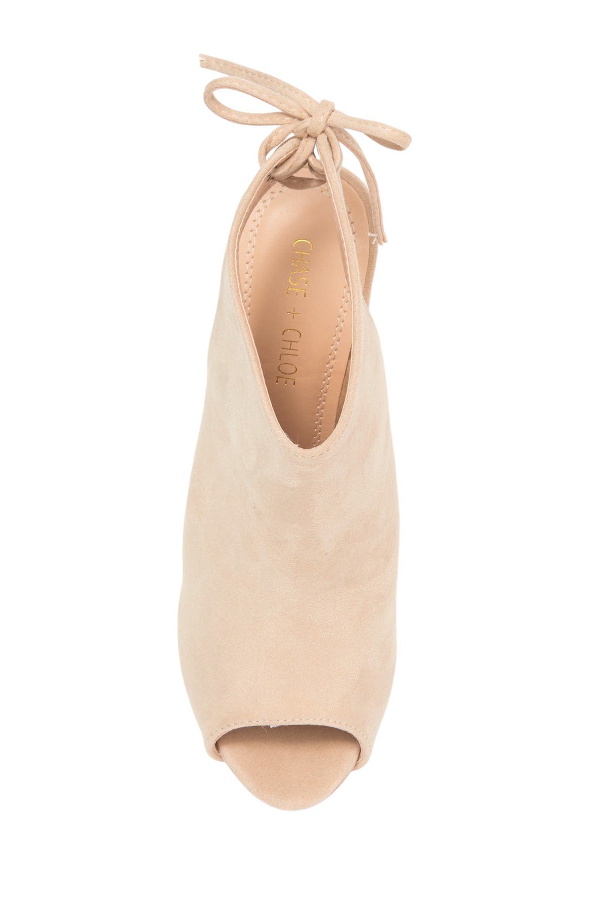 CHASE AND CHLOE Marcy Cutout Bootie, Alternate, color, Nude